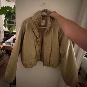 Le Lis Tan Puffer Jacket